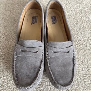 Samuel Hubbard Women’s Free Spirit Driving Loafers Gray Suede 8.5